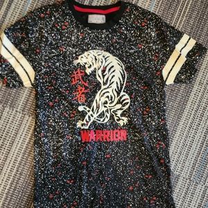 Black And White Premium Outfitters Civil Sektor Youth Tee Paint Splatter Look